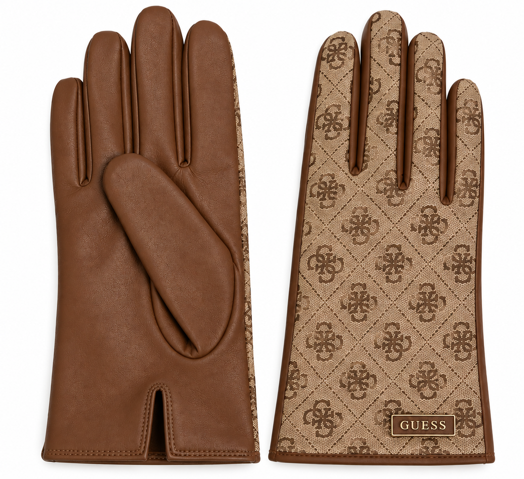 Guess logo gloves