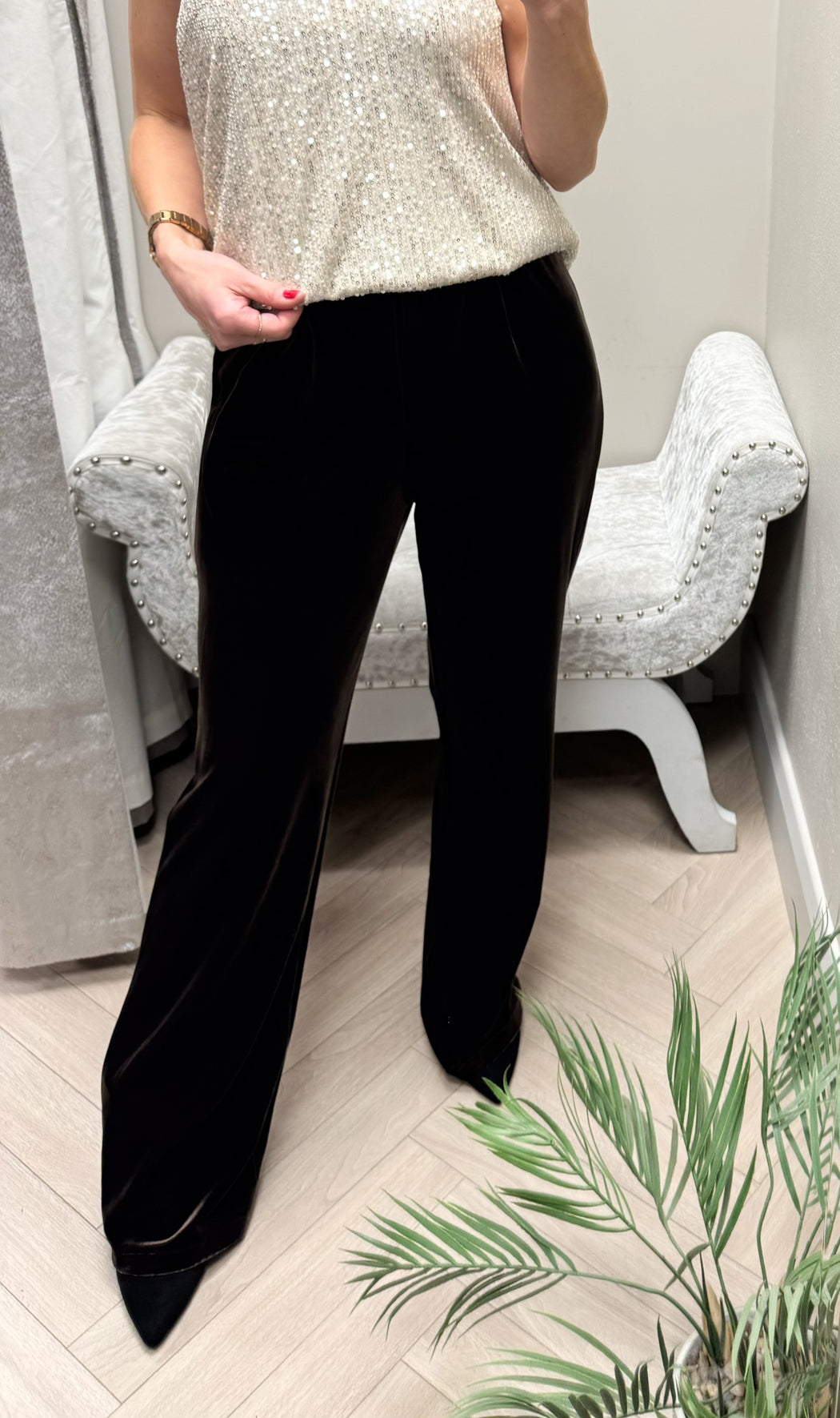 Paula brown velvet trs