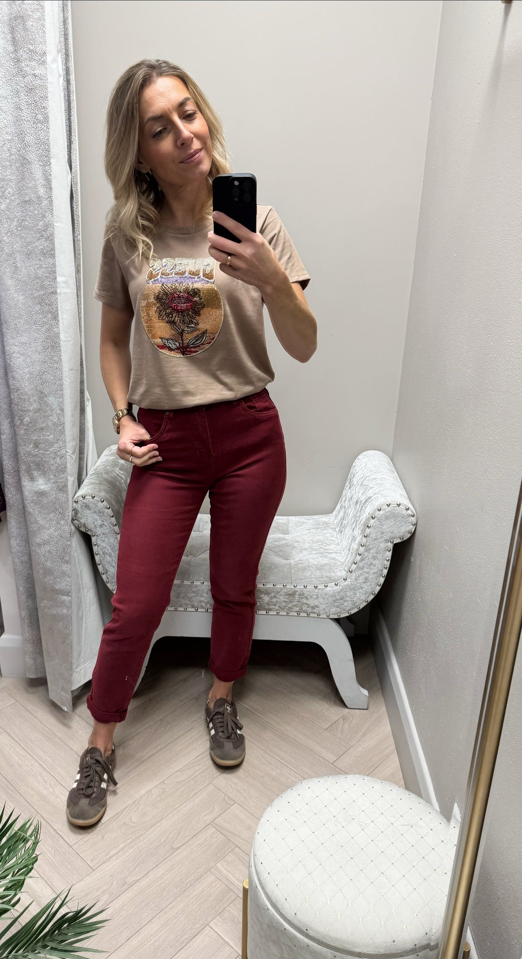 Toxic wine boyfriend fit jeans