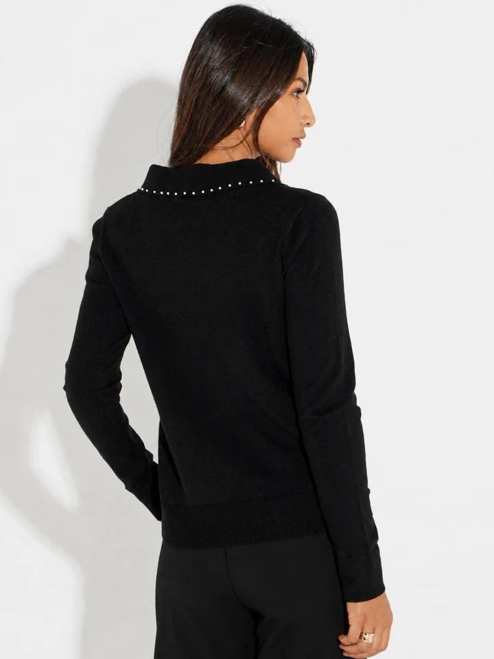 Black Presley knit top