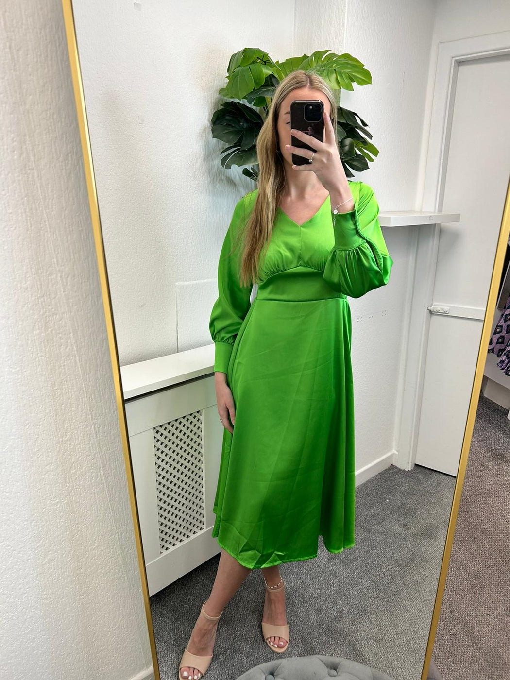 BIRKIN LIME GREEN MIDI