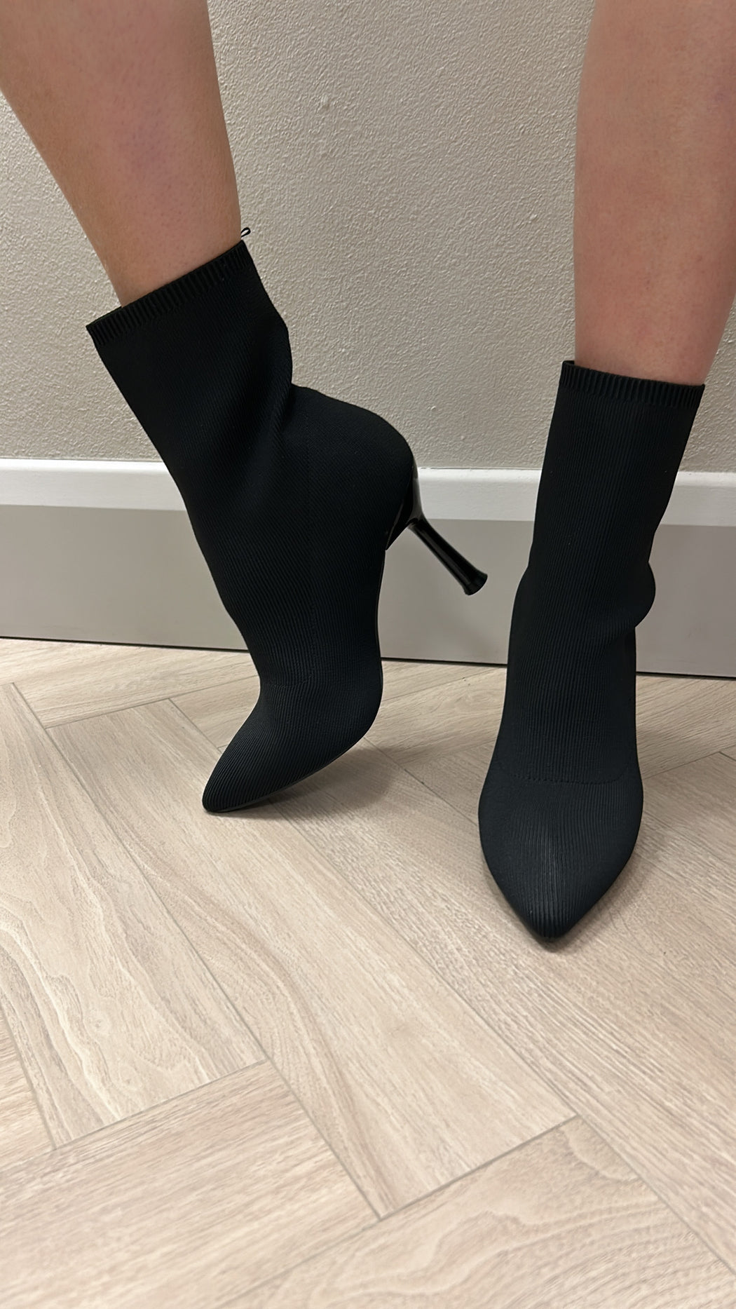 Ruth black sock boots