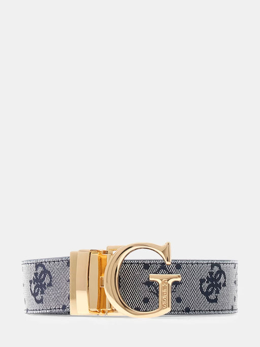 Guess reversible navy Neda 4G Peony Logo Belt bw9267p5330