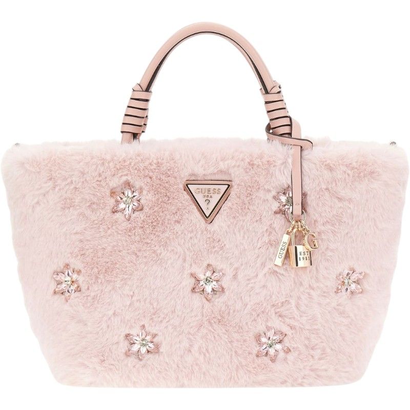 Guess pink rhinestone shaida bag we814322