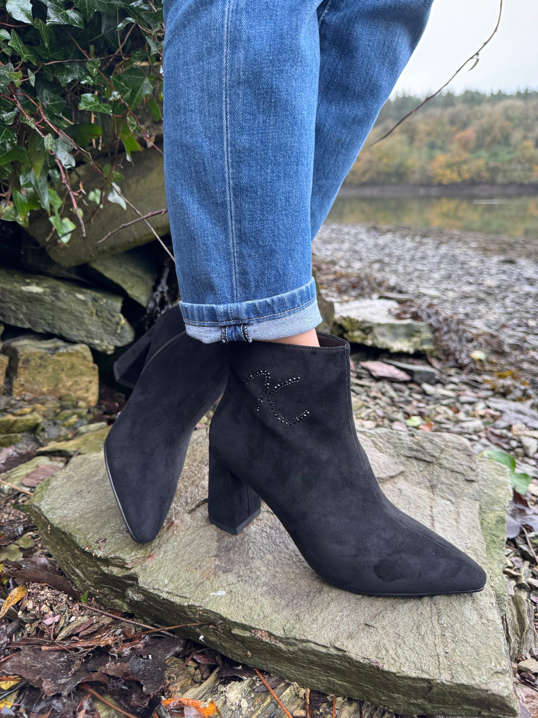 Catterton schwarz black ankle boots