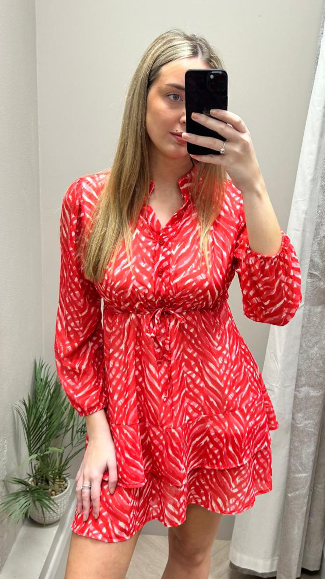 Coral pink  Latina mini dress