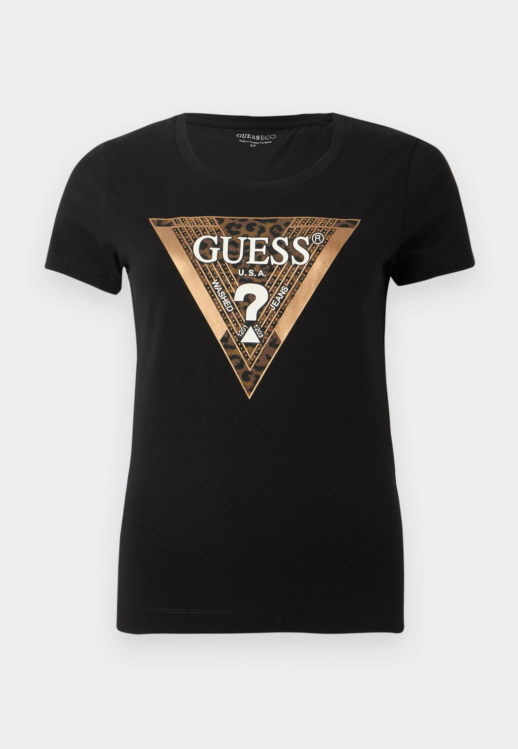 Guess black Leo triangle tee w5BI28j1314