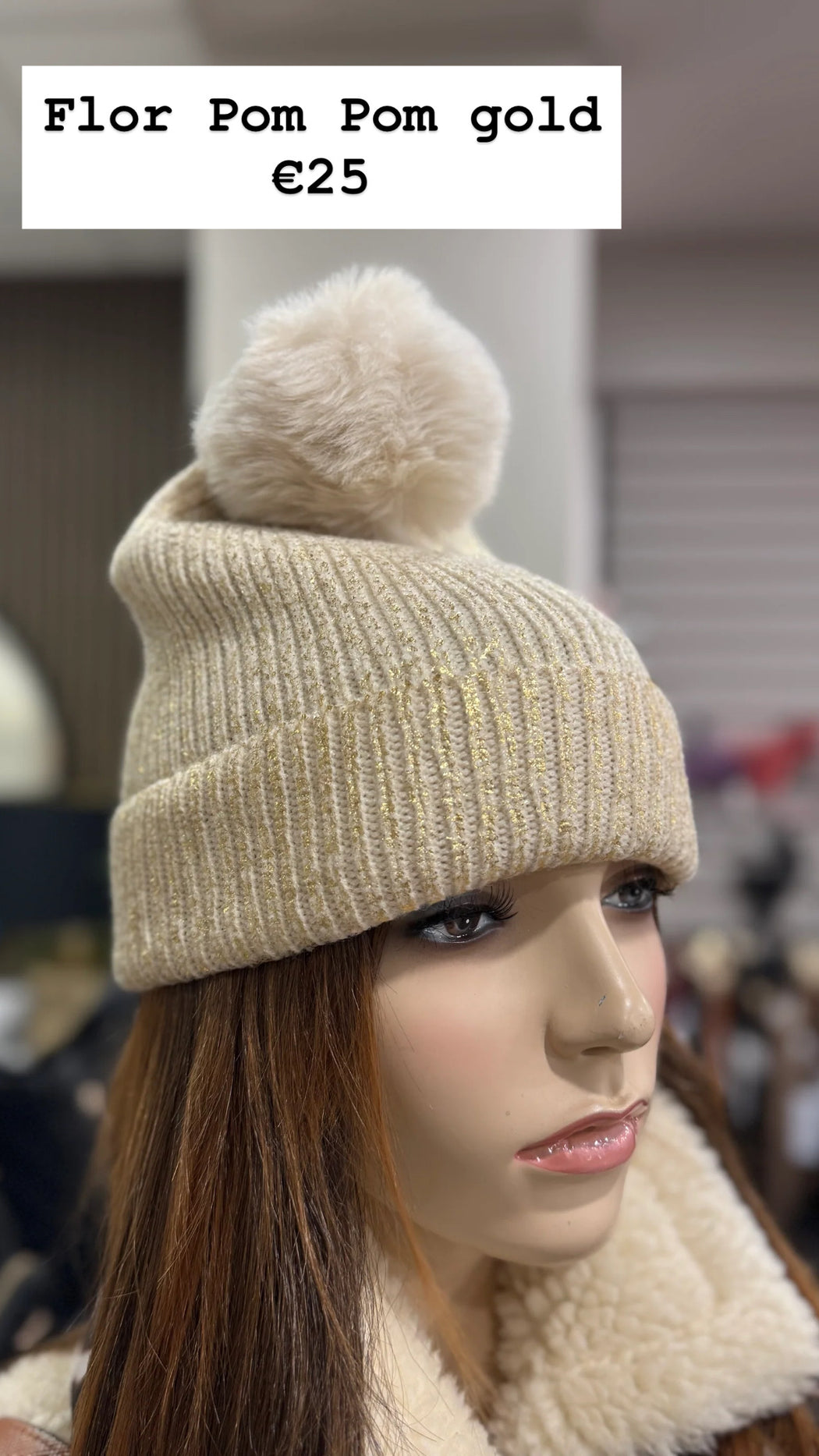 Flor Pom Pom gold