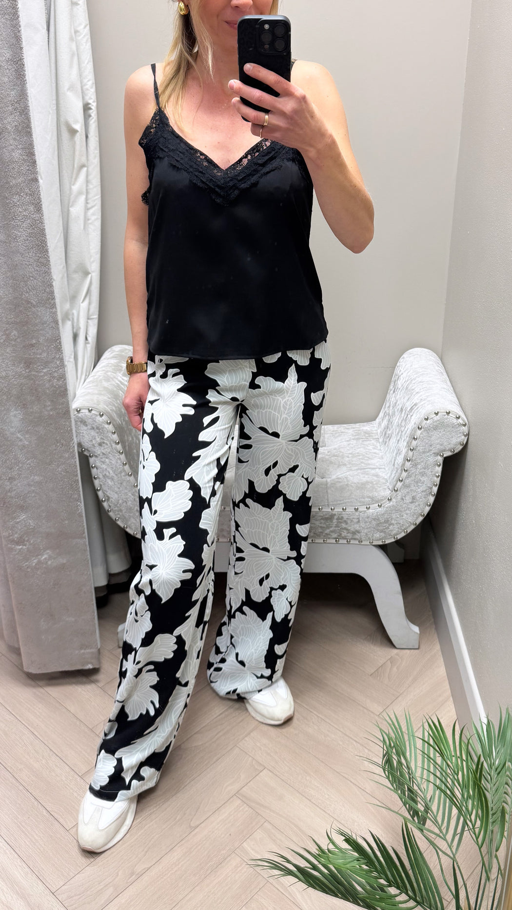 Nolita black  print trousers