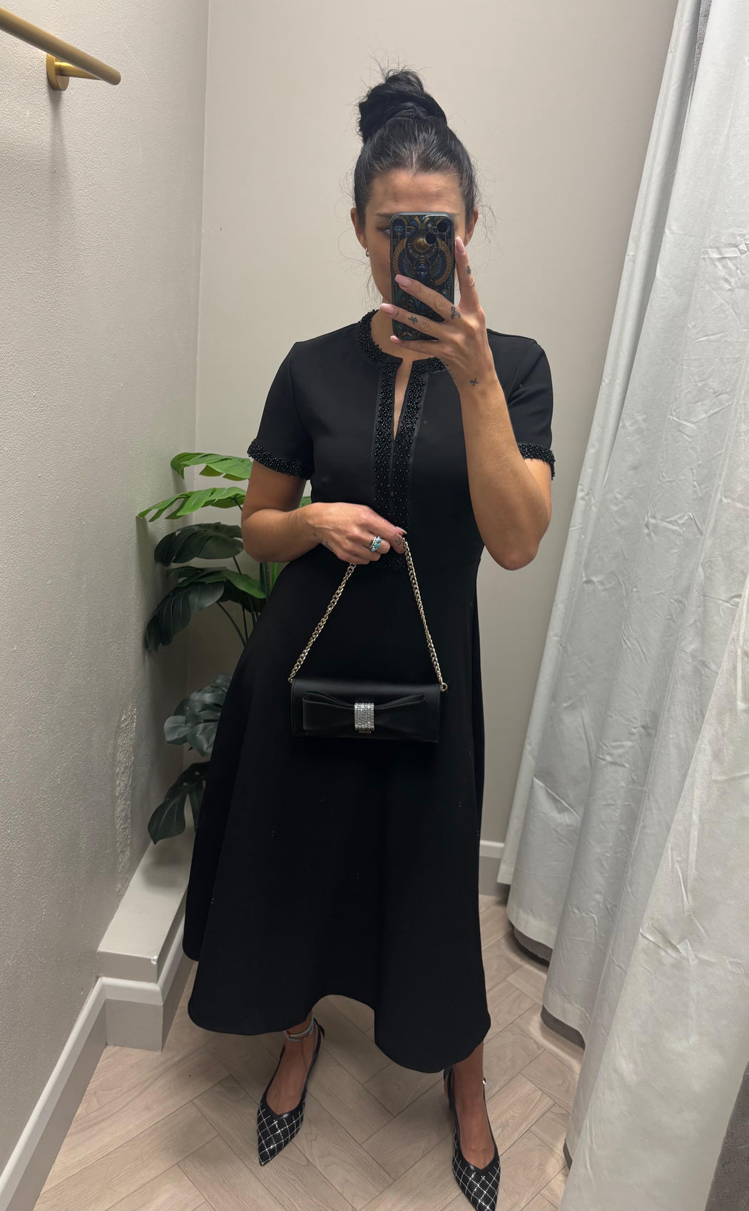 Natalie beaded midi dress