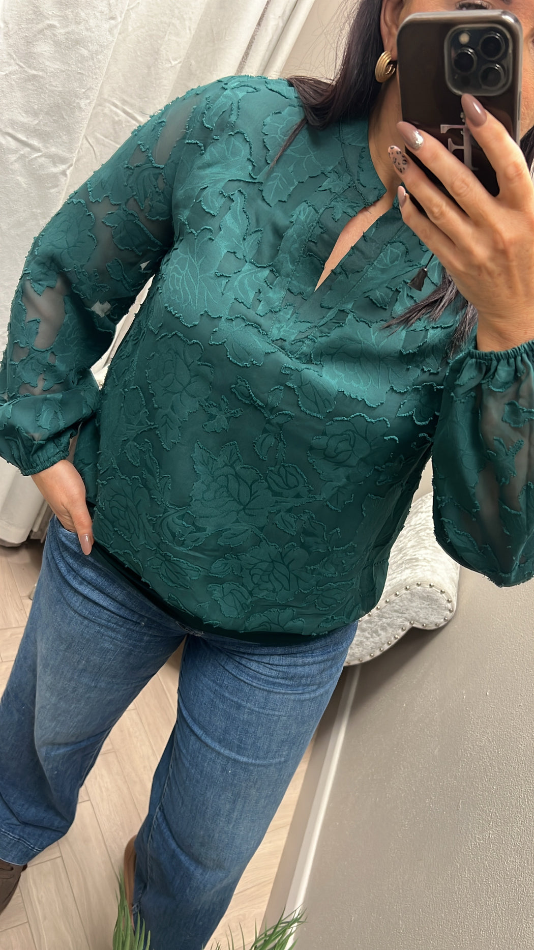 Mabel Green print top