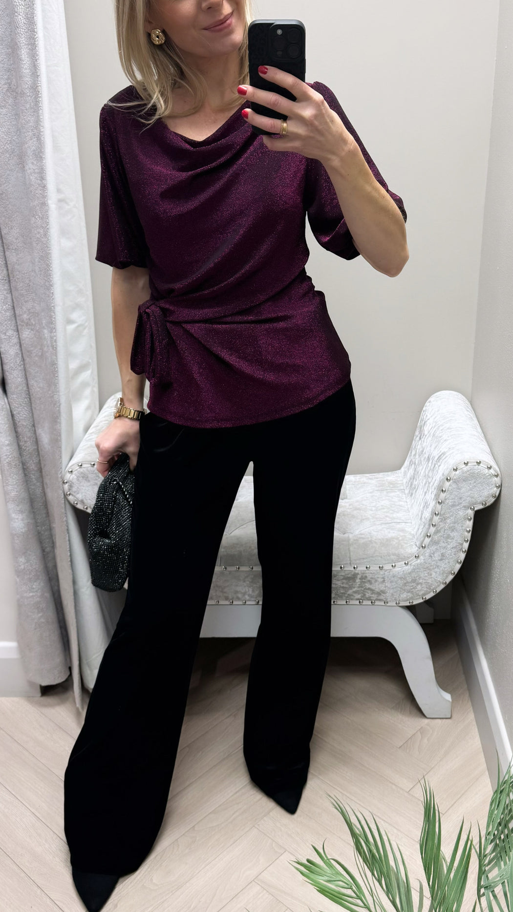 Paula black velvet trs