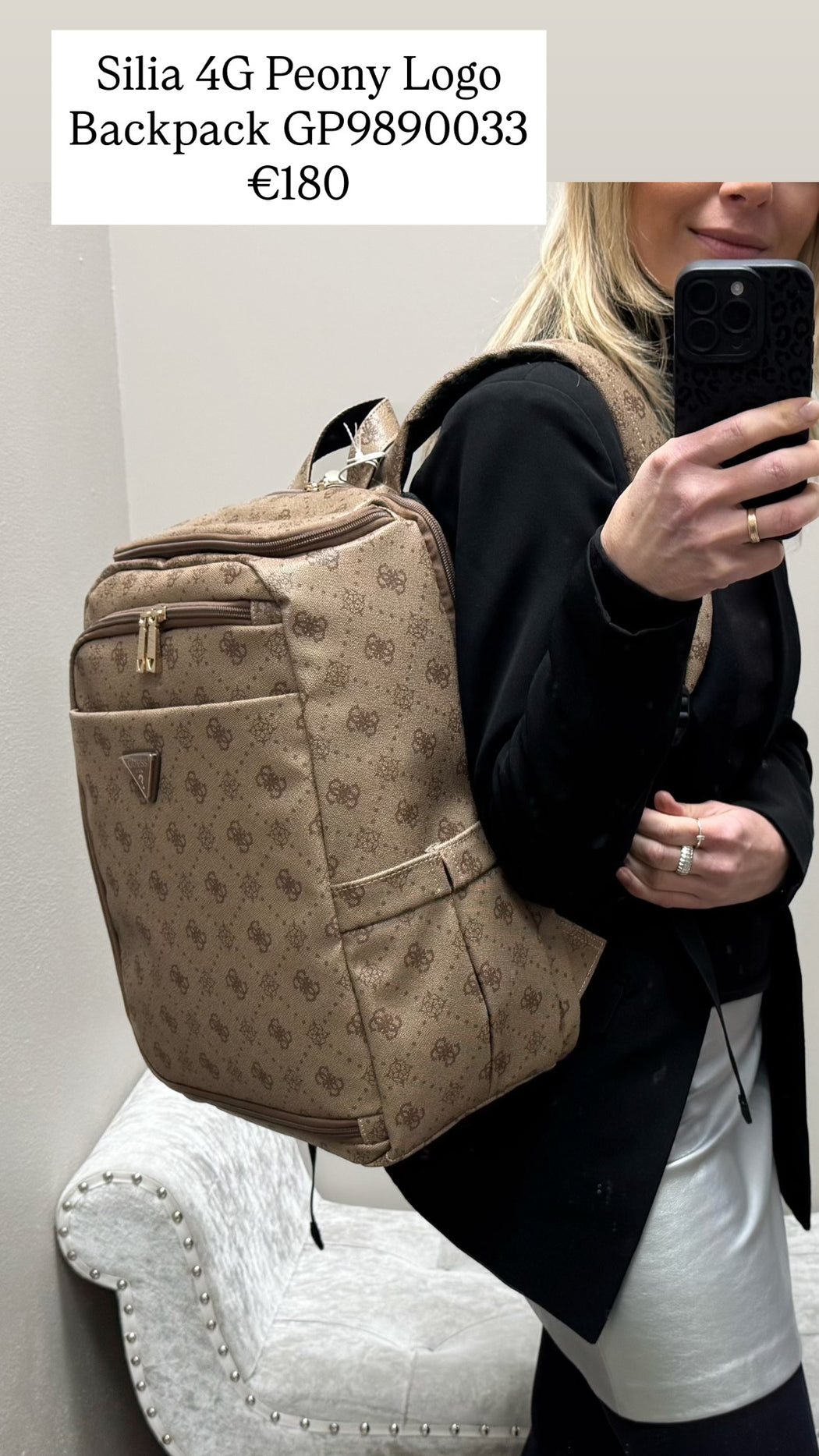 Silia 4G Peony Logo Backpack GP9890033