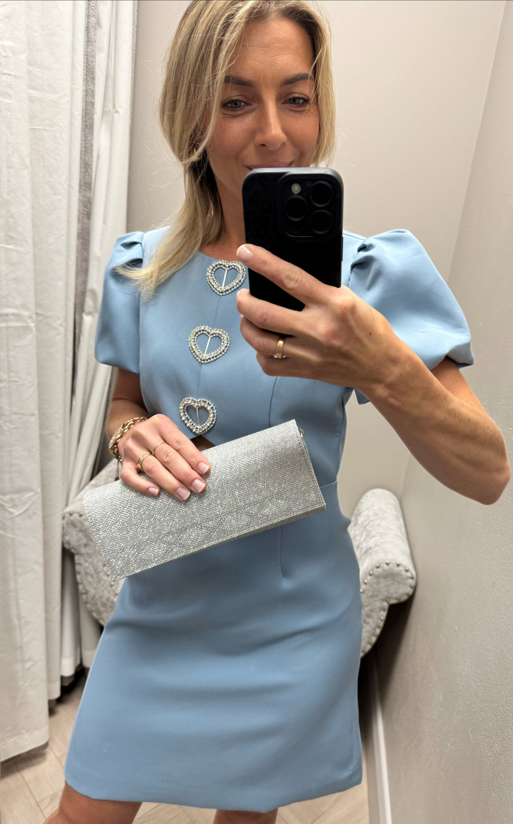 Cassie blue heart dress