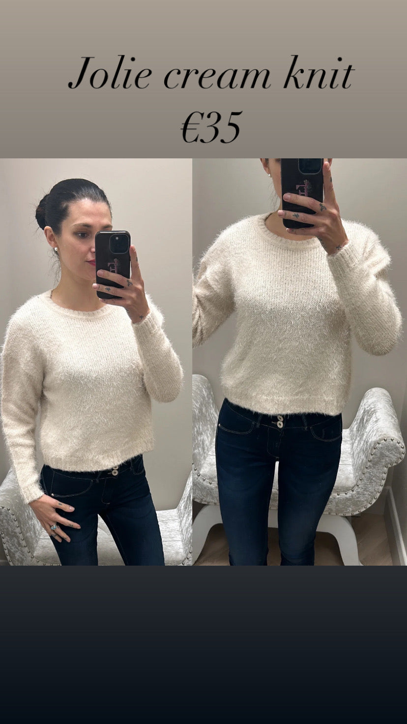 Jolie cream knit