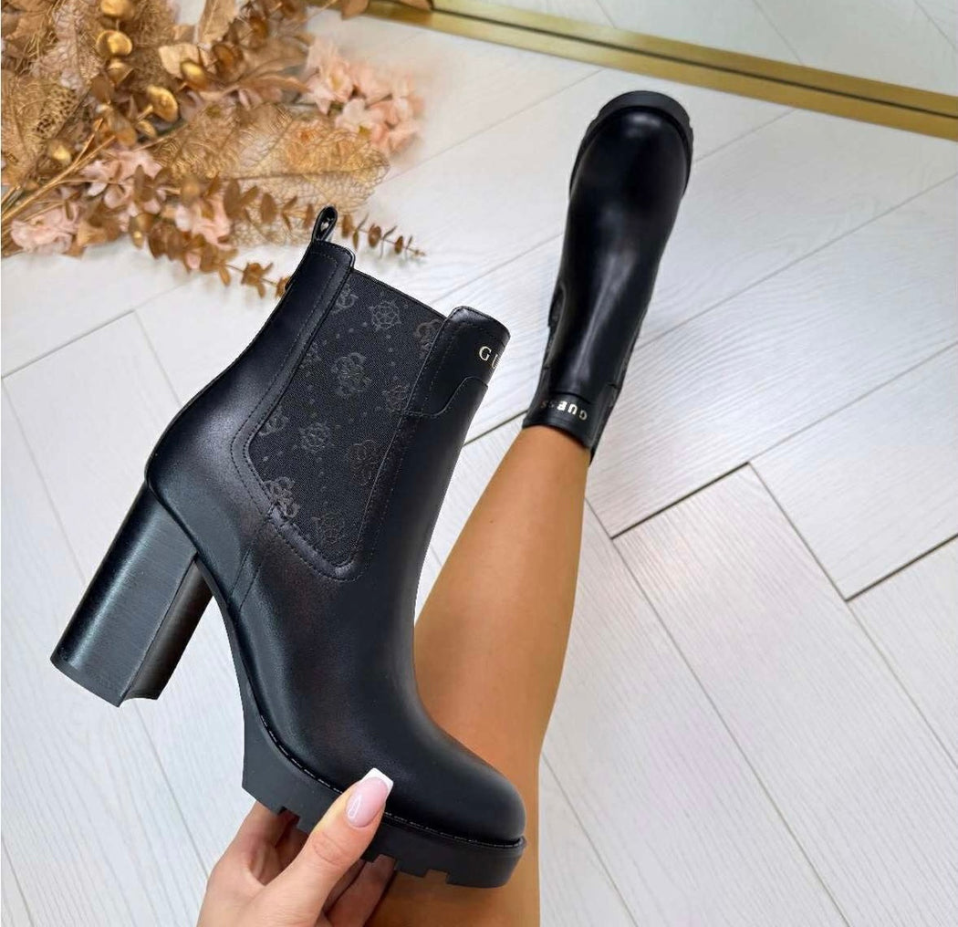 Guess Black Logo Boots FLFNLLELE10