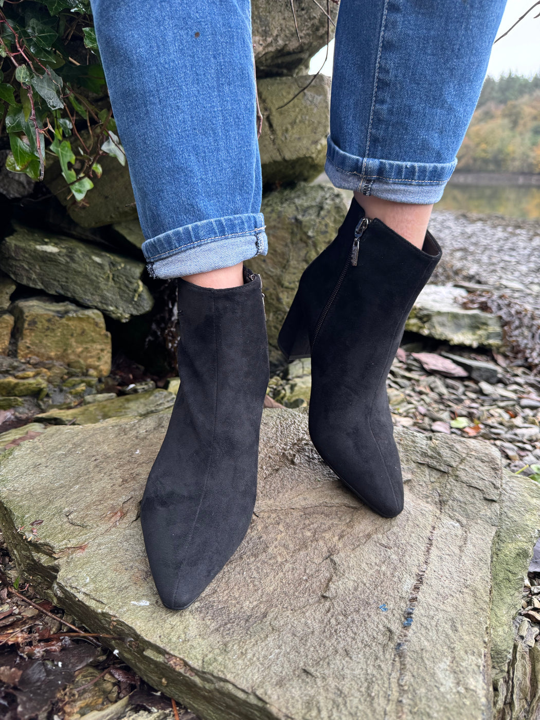 Catterton schwarz black ankle boots