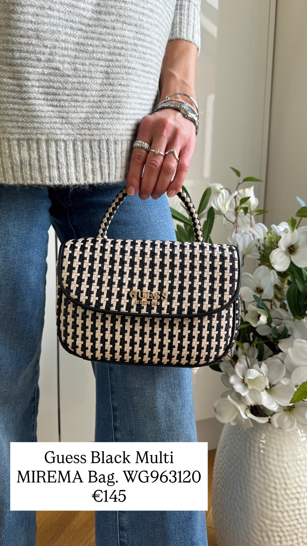 Guess Black Multi MIREMA Bag. WG963120