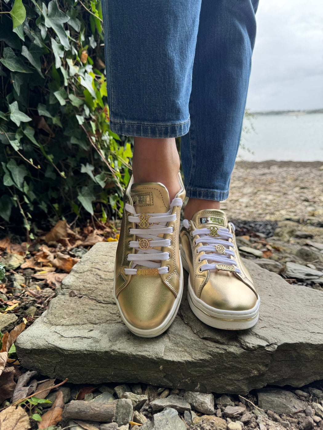 Guess gold sneaker FLTSS3LEL12