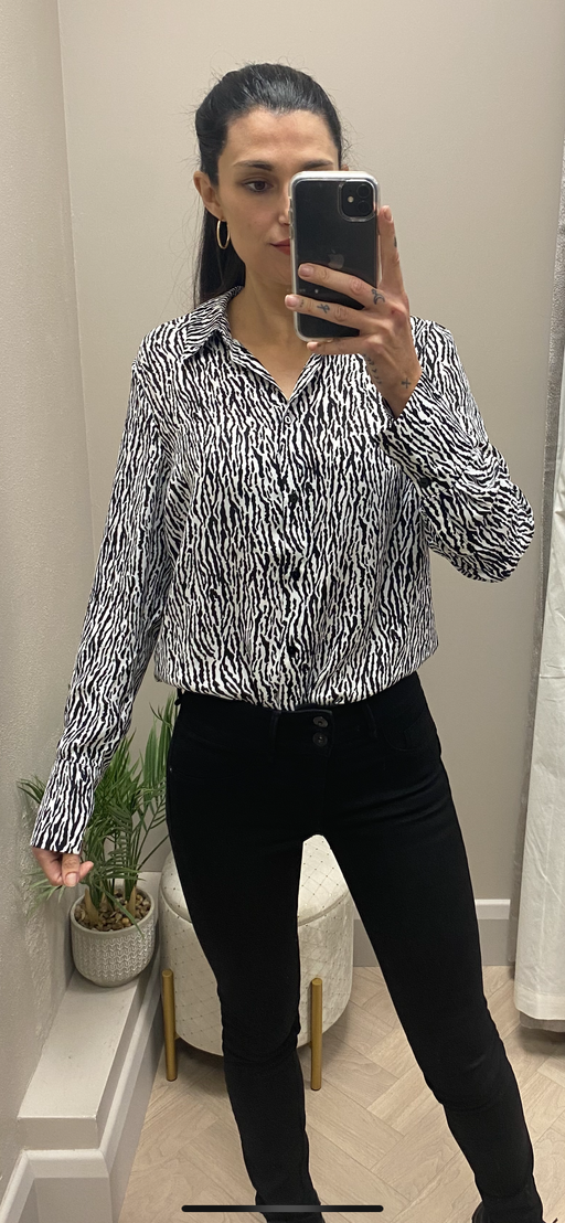 Paradise black & white print shirt