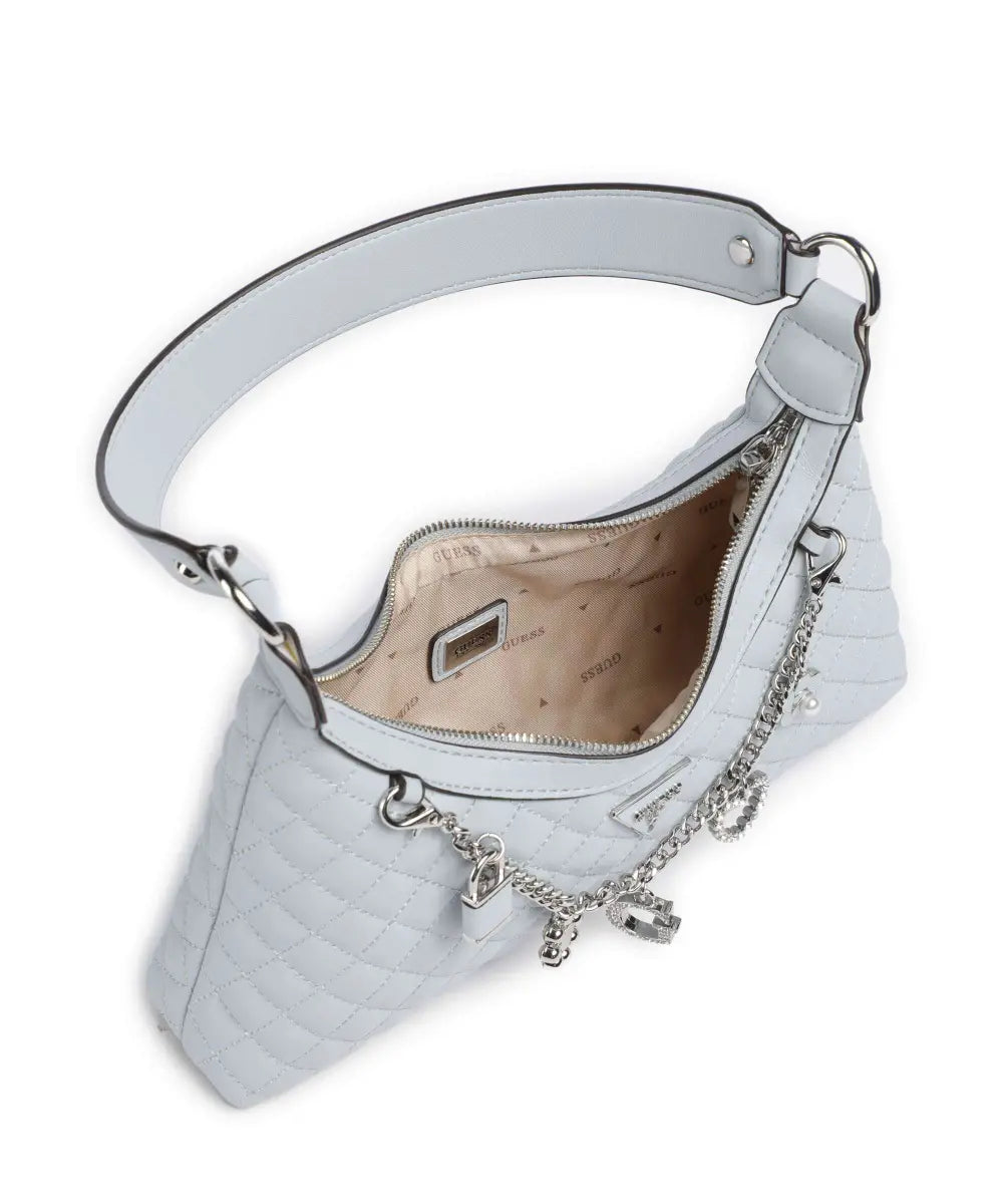 Guess misty blue everlee mini shoulder bag