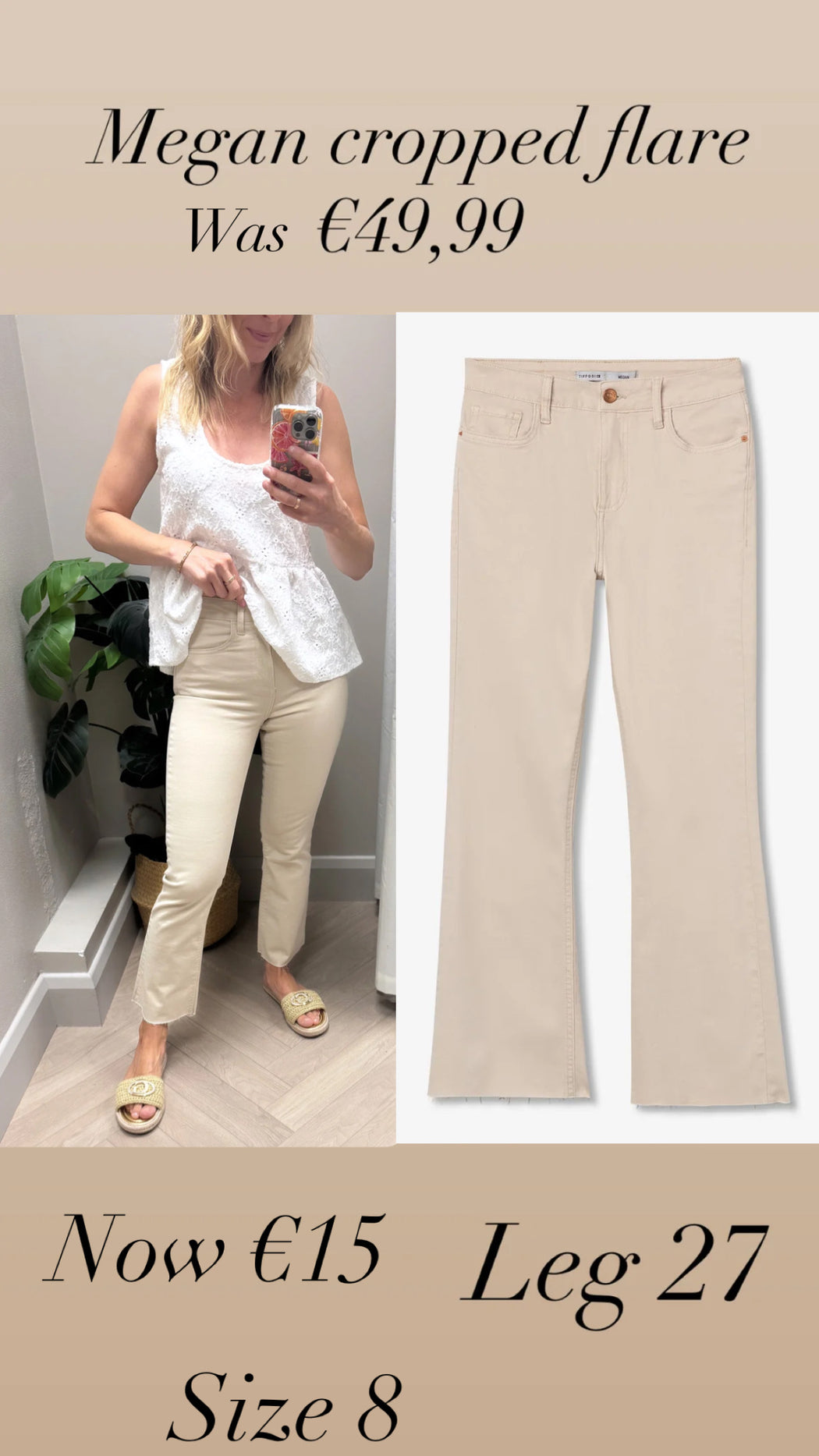 Megan cropped flare