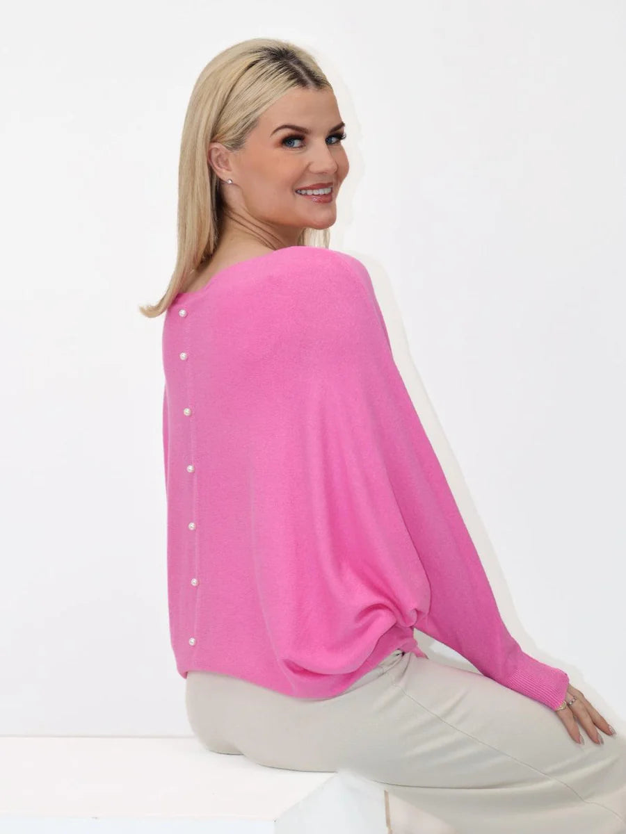 ELBA PINK KNIT JUMPER