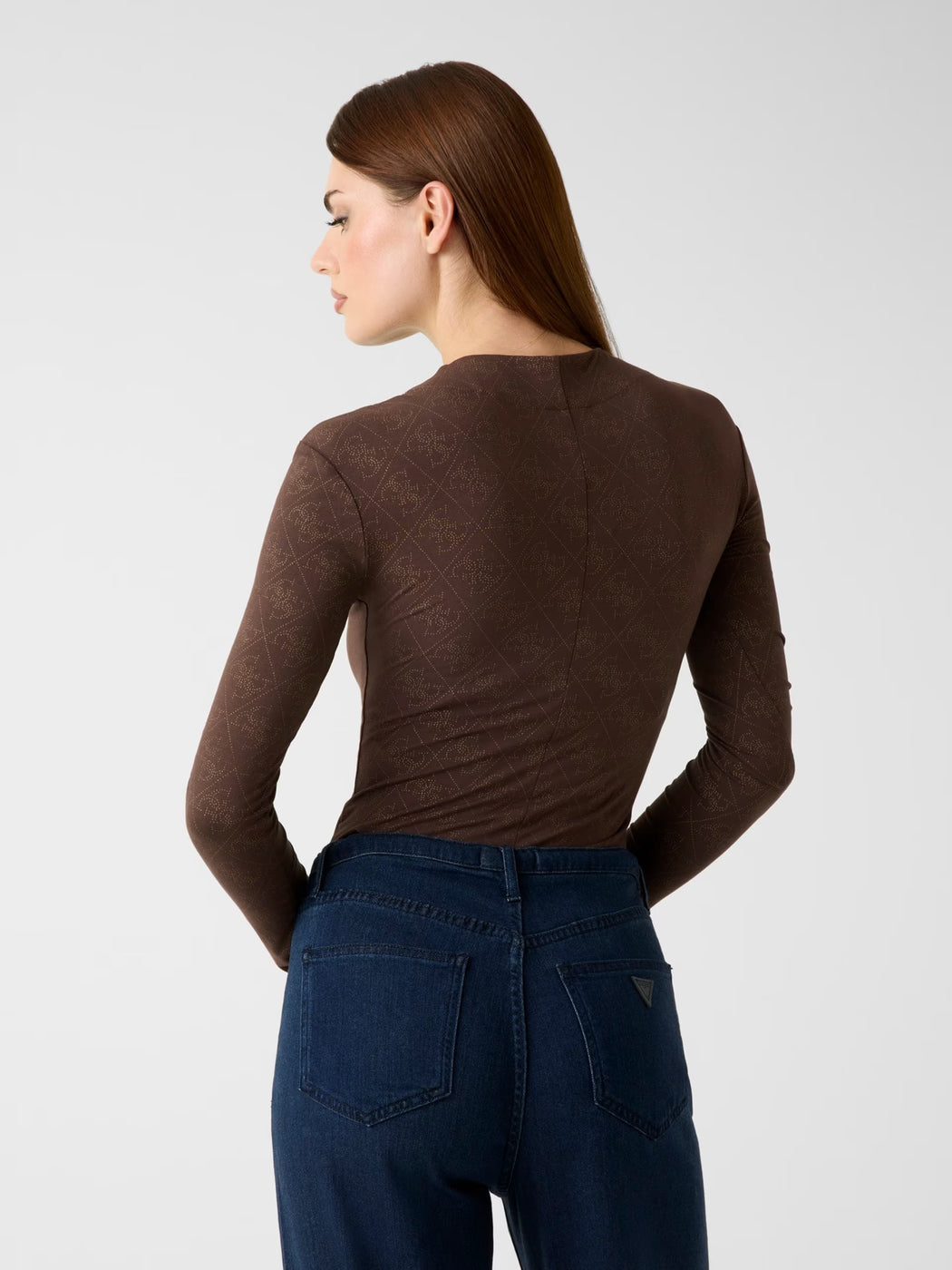 Guess brown /gold bodysuit w5bpo9k68d2-GIEA