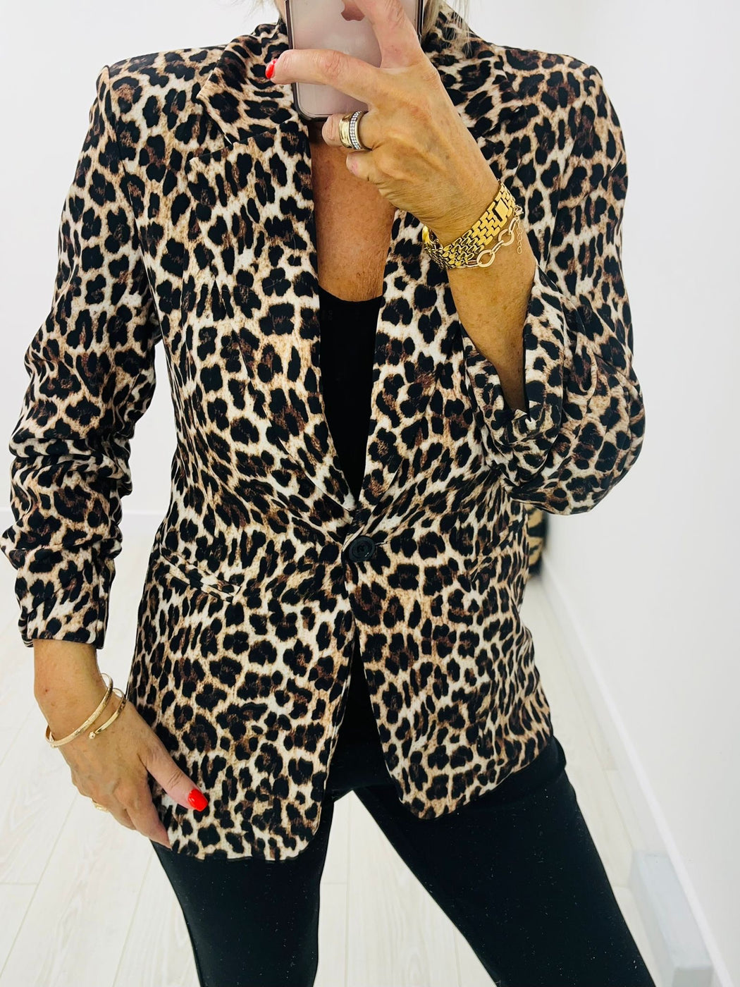 Leopard Ellie blazer