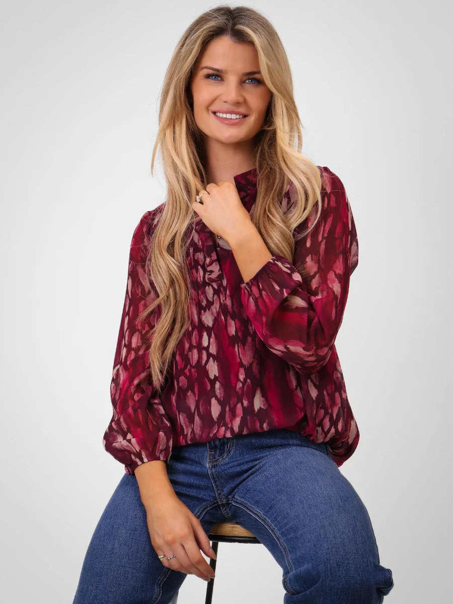 Magenta Bella band top