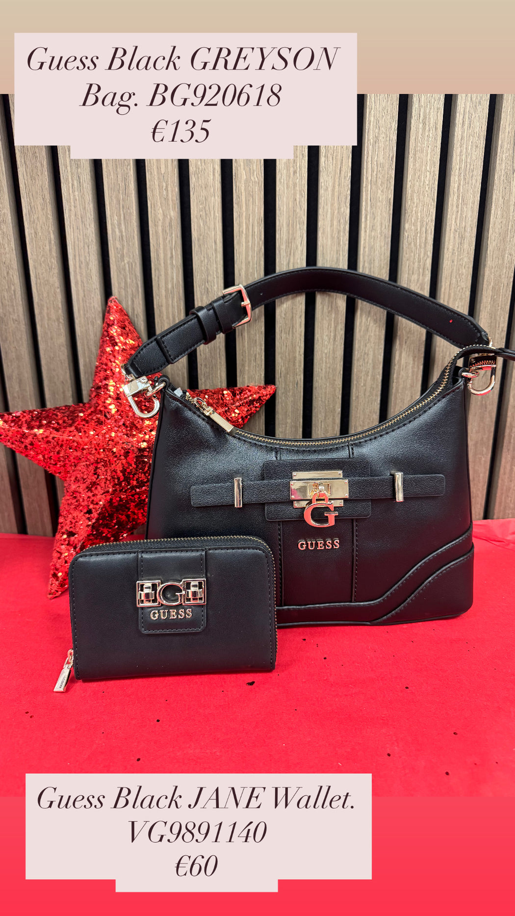 Guess Black GREYSON Bag. BG920618