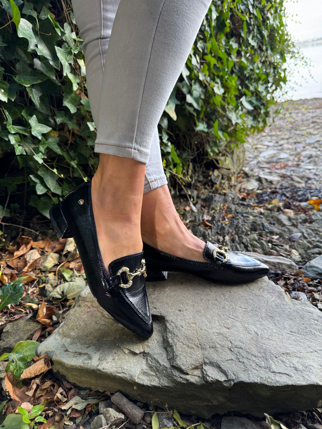 Dalat one Ink Glaze pointed loafer