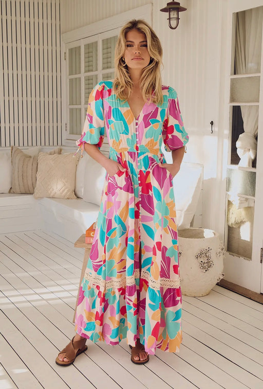 Ohana print Molly maxi