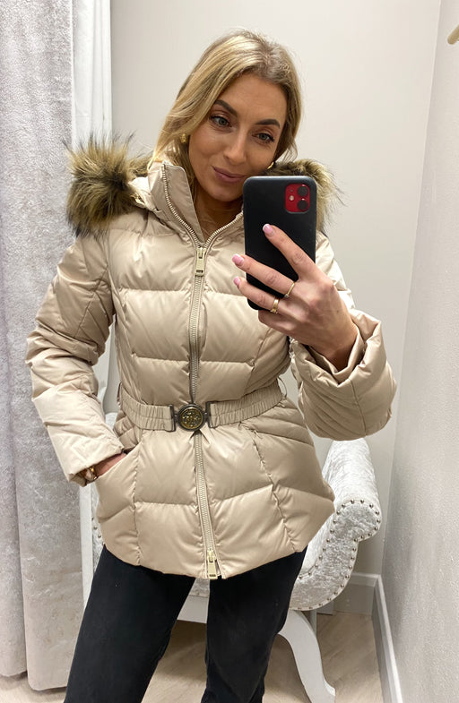 New olga guess real down short jacket