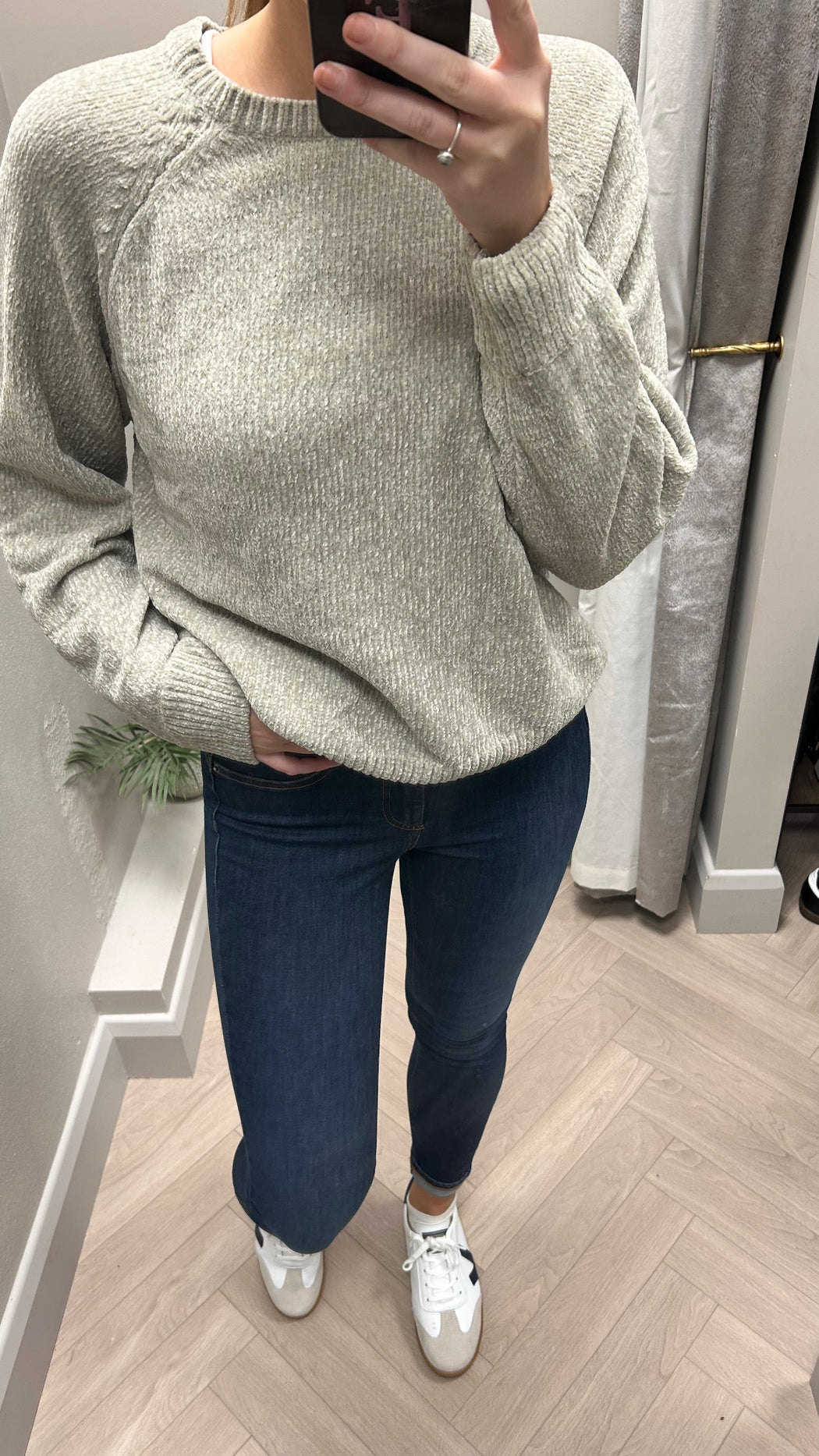 Mango green knit