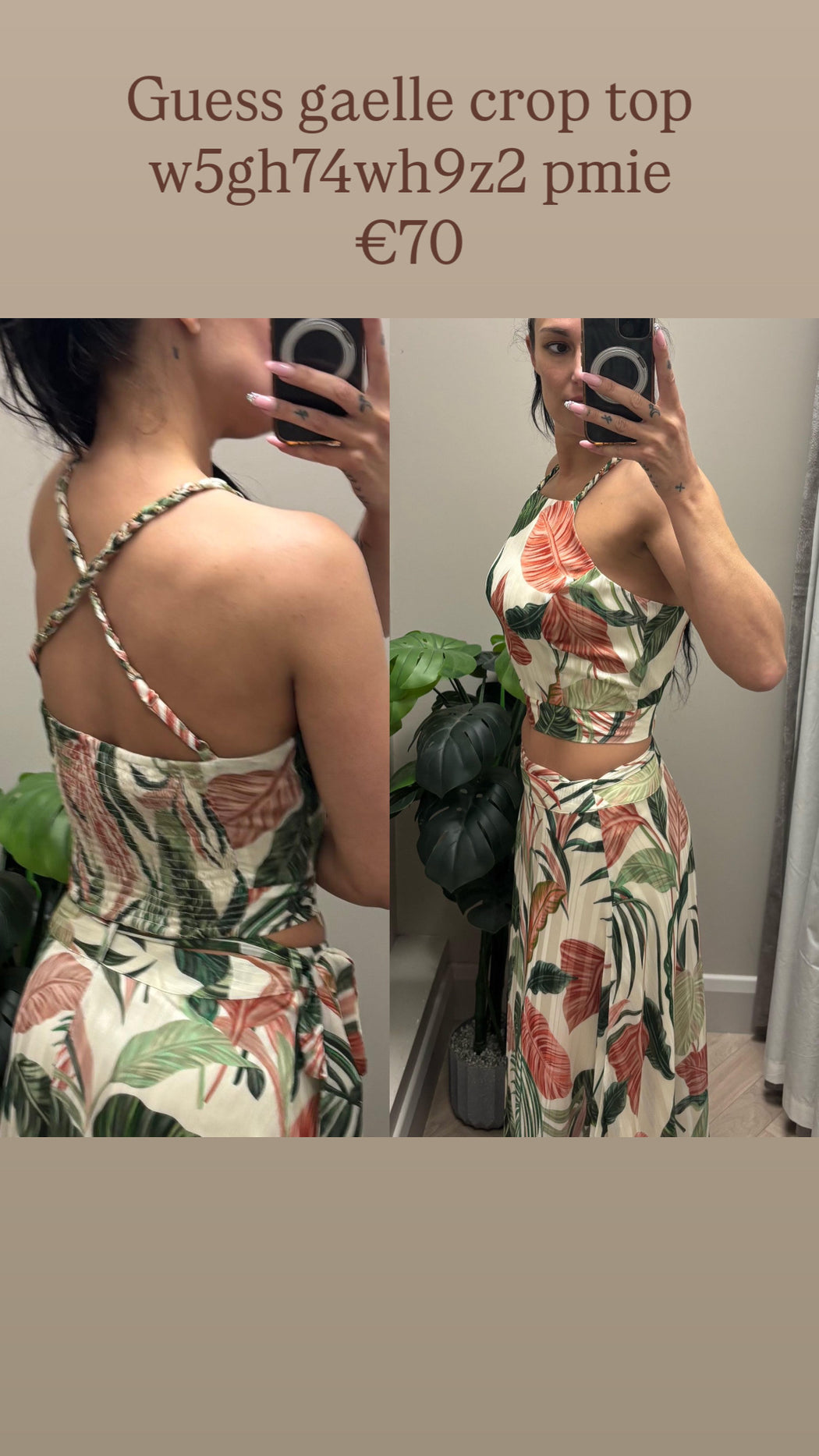 Guess gaelle crop top w5gh74wh9z2 pmie