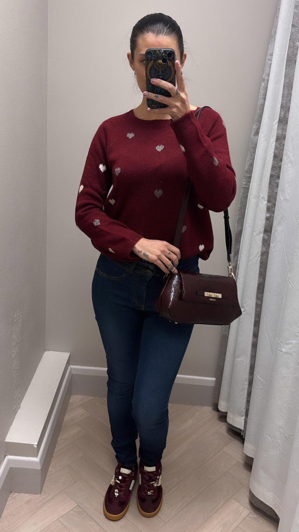 Guess burgundy bag carmella pt222520