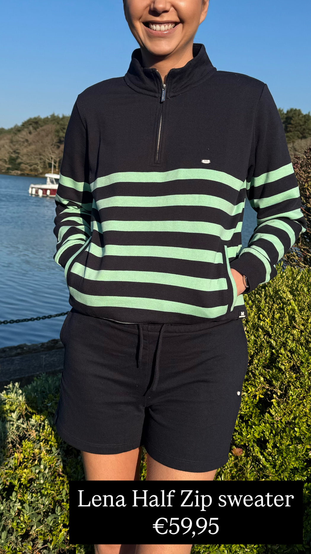 Lena Half Zip sweater