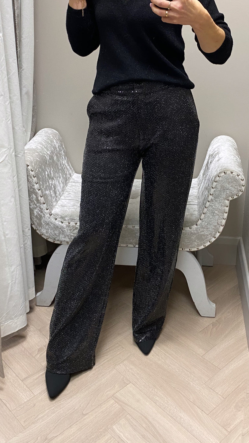 Blackie  sparkle wide leg trouser