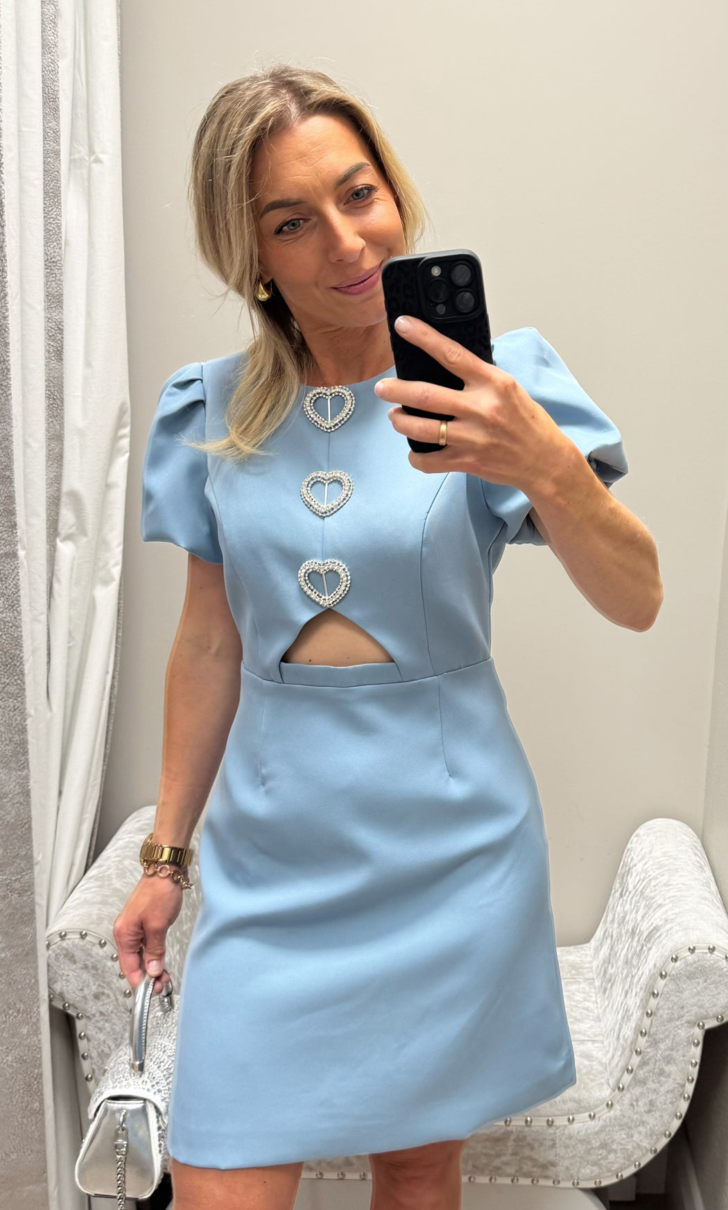 Cassie blue heart dress