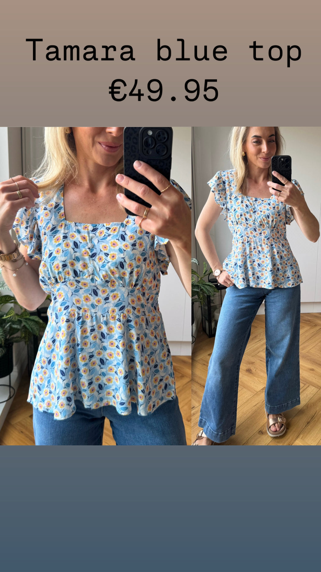 Tamara top blue
