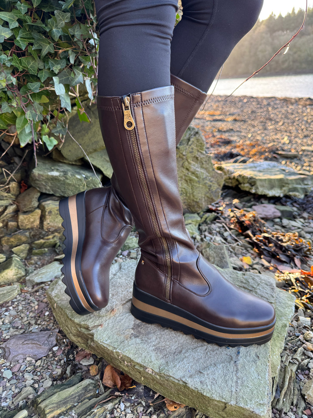 Bildale Chocolate Wedge Boots
