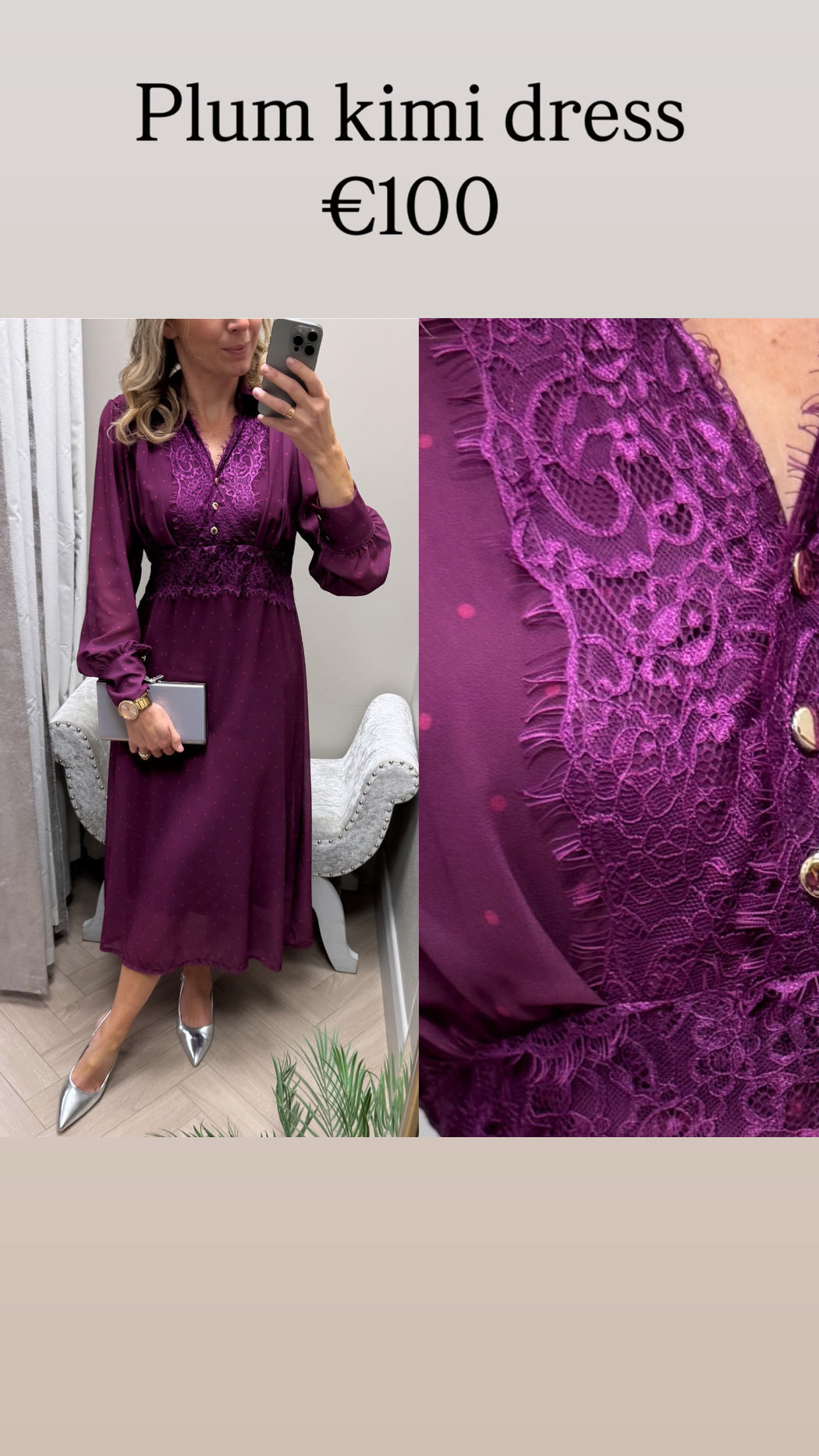 Plum kimi dress