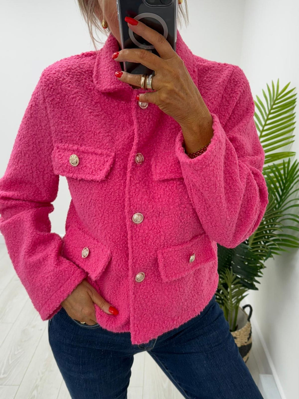 Ariella pink  jacket