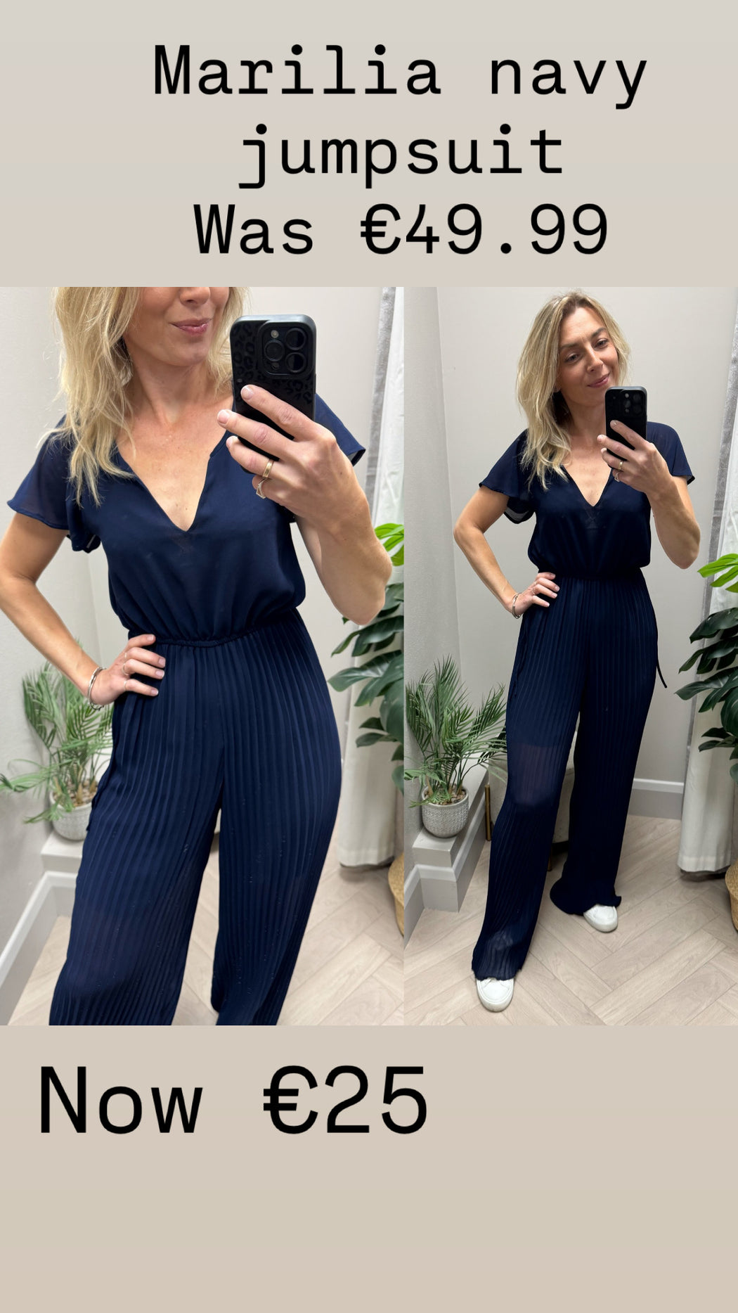 Marilia navy jumpsuit