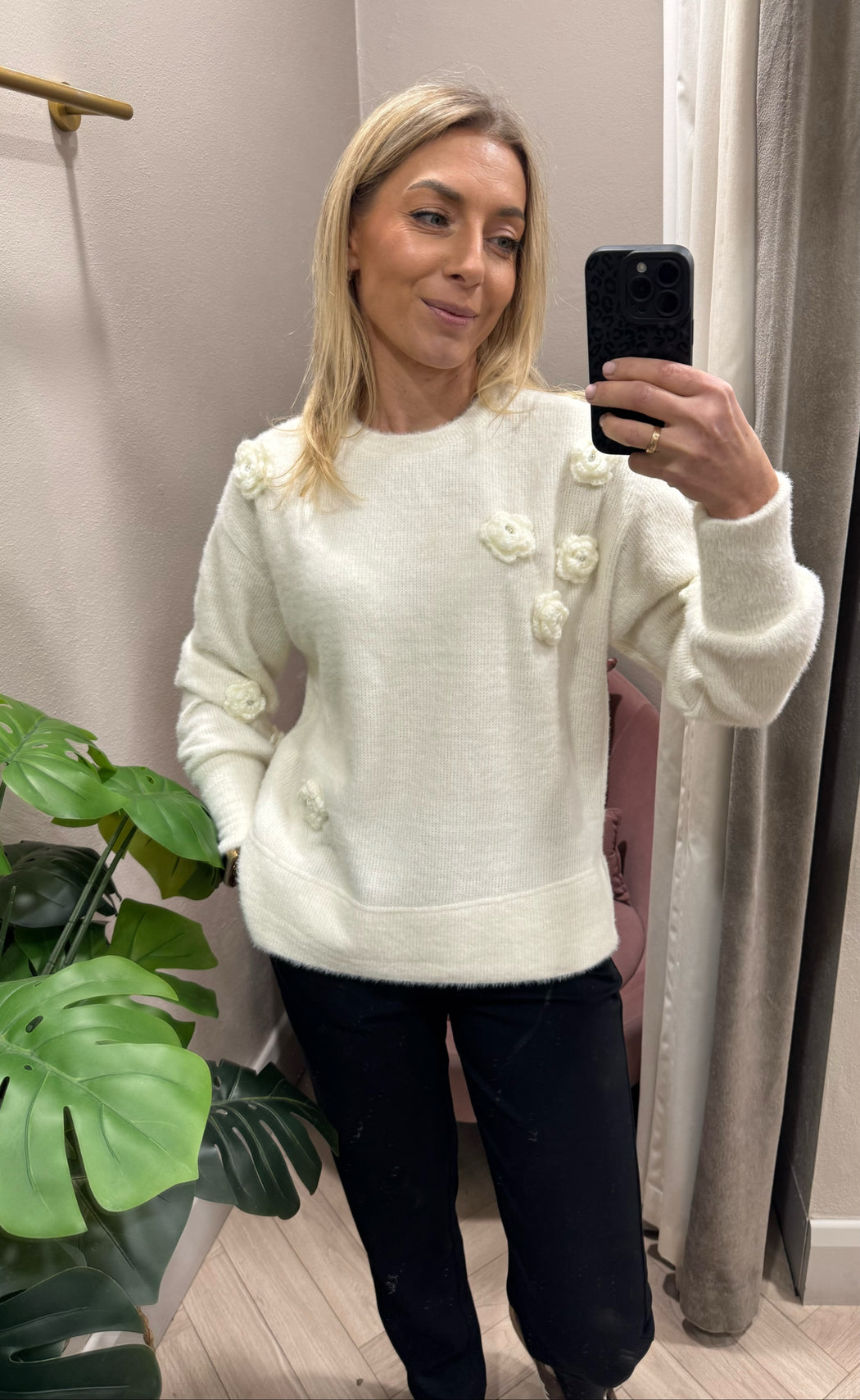 Puffy birch knit