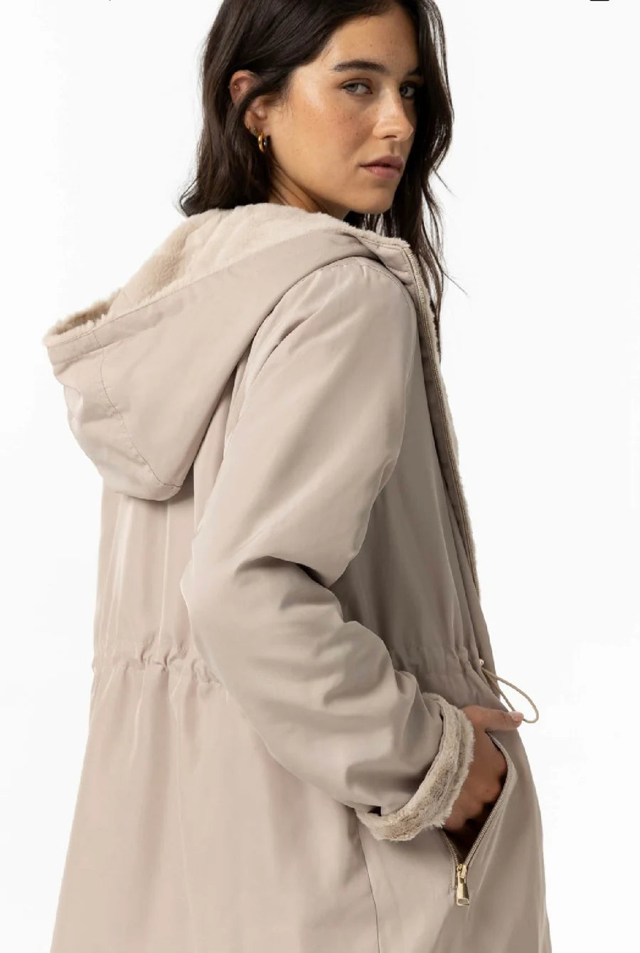 Rocky beige reversible jacket