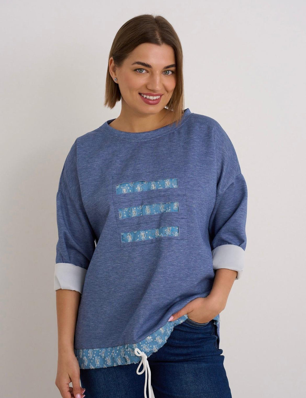 Linda blue sweater