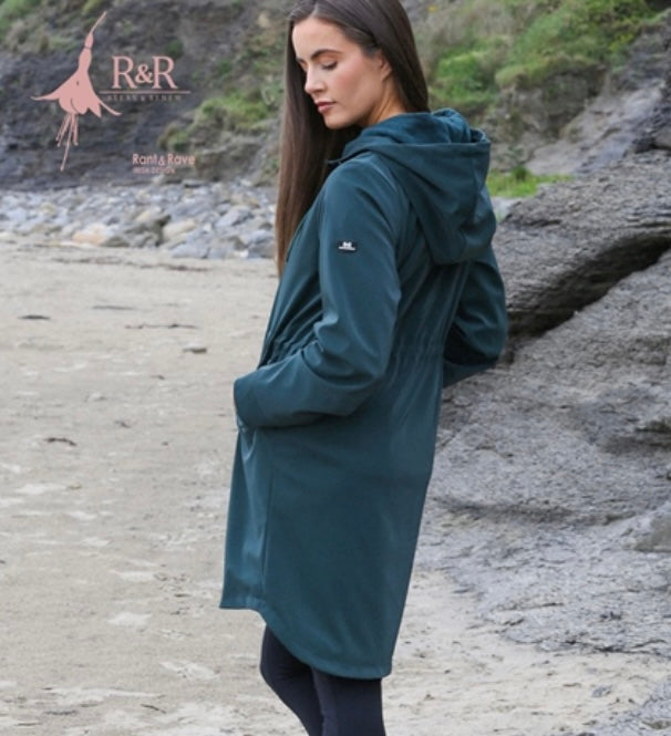 Relax & Renew green Aoife raincoat