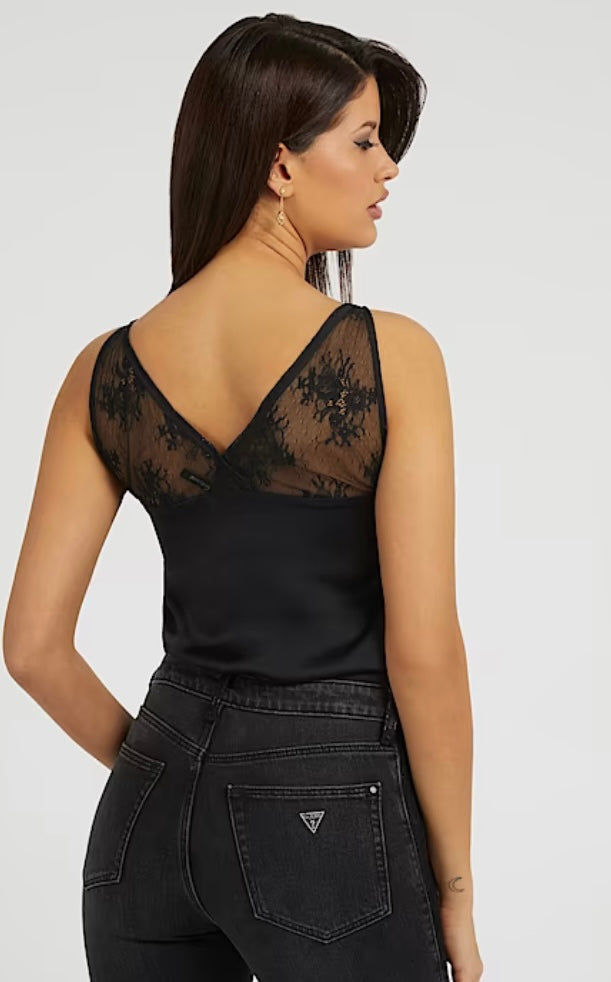 Guess lace insert top